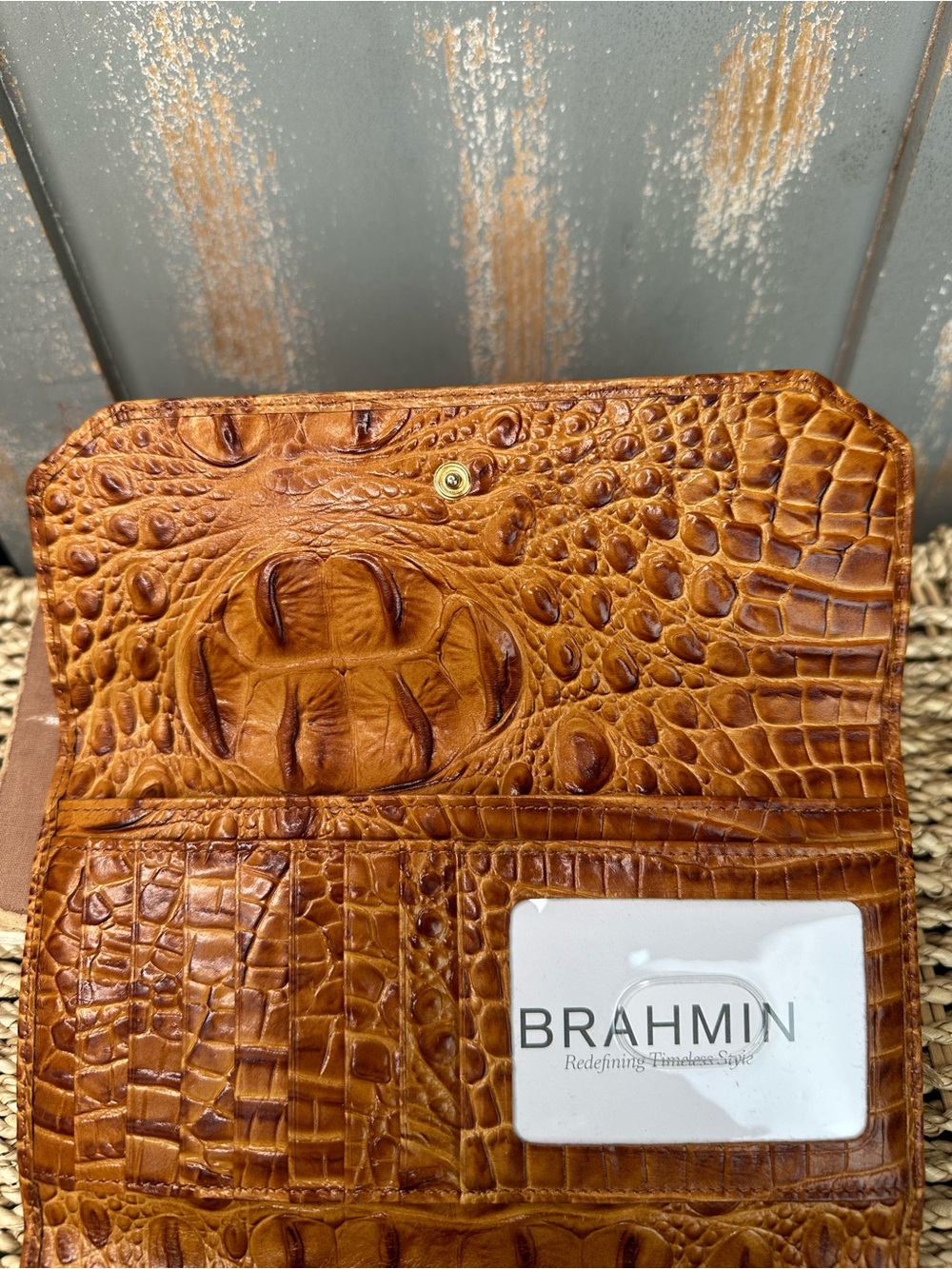 Brahmin Bristol Wallet Whiskey Melbourne NWT - Picture 11 of 16